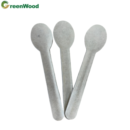 Environmentally friendly disposable compostable tableware, 100% biodegradable and biodegradable tableware spoon