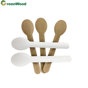 Environmentally friendly disposable compostable tableware, 100% biodegradable and biodegradable tableware spoon