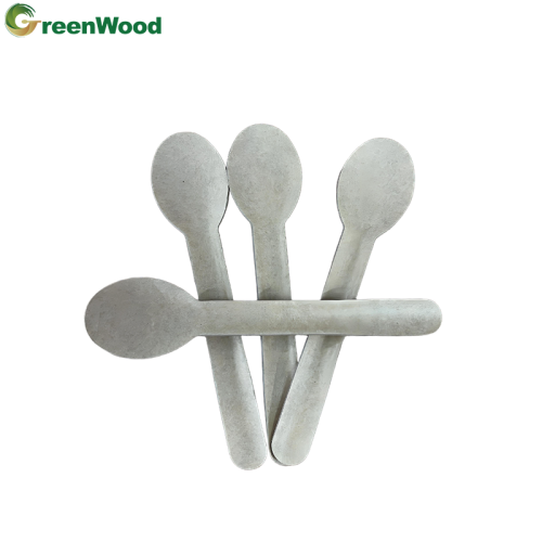 Environmentally friendly disposable compostable tableware, 100% biodegradable and biodegradable tableware spoon