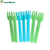 Food grade biodegradable paper tableware manufacturer direct sales paper tableware set disposable colored paper fork