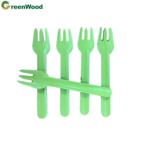 Food grade biodegradable paper tableware manufacturer direct sales paper tableware set disposable colored paper fork