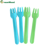 Food grade biodegradable paper tableware manufacturer direct sales paper tableware set disposable colored paper fork