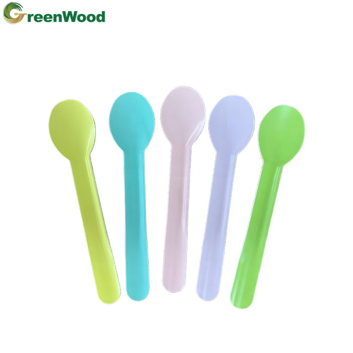 Wholesale biodegradable paper spoons, environmentally friendly disposable paper spoons, disposable paper spoons, customizable colors