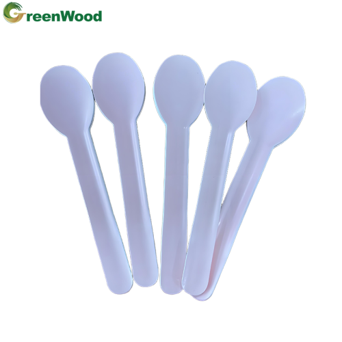 Customized Color Compostable Pulp Tableware Biodegradable Disposable Pulp Tableware Spoon