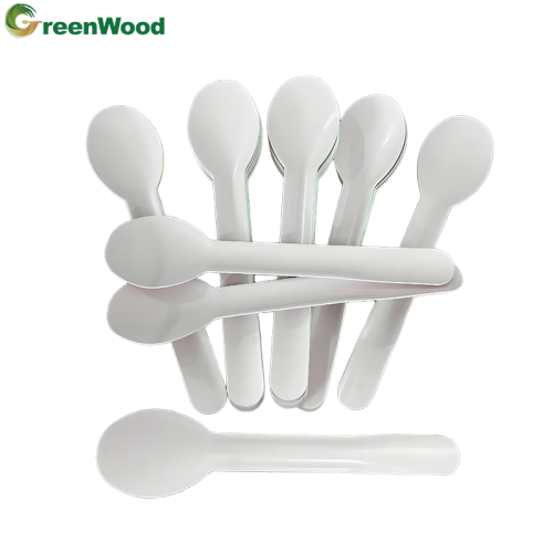 Customized Color Compostable Pulp Tableware Biodegradable Disposable Pulp Tableware Spoon