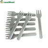 Customized disposable biodegradable and compostable paper tableware, fiber pulp fork tableware