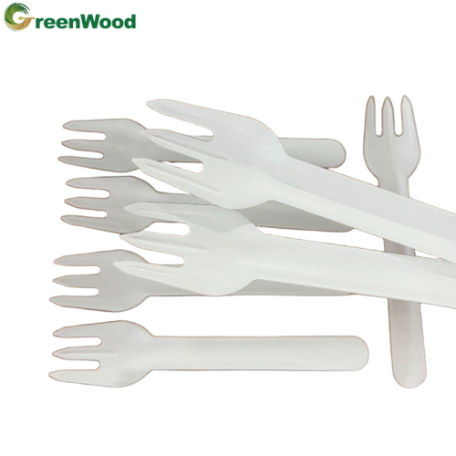 Plastic free compostable paper tableware to combat marine plastic pollution, paper fork