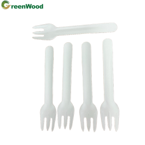 Plastic free compostable paper tableware to combat marine plastic pollution, paper fork