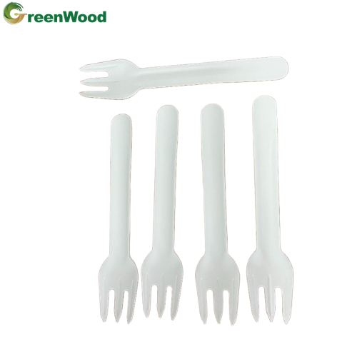 Plastic free compostable paper tableware to combat marine plastic pollution, paper fork