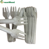 Wholesale 100% paper Fork Compostable paper Cutlery Eco Friendly Fork Knife Spoon