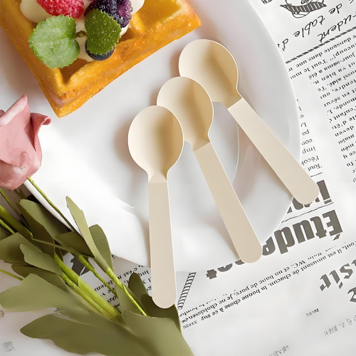 Biodegradable disposable paper tableware spoon paper disposable tableware