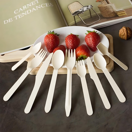 Pulp tableware is biodegradable, compostable, disposable tableware, disposable fork
