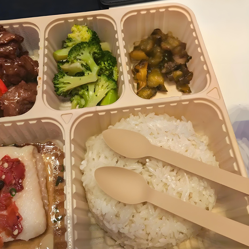 Environmentally friendly tableware, disposable wholesale, food grade spoons, compostable tableware, natural white