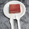 Plastic free compostable paper tableware to combat marine plastic pollution, paper fork