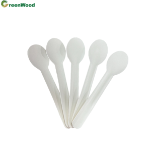 Biodegradable disposable paper tableware spoon paper disposable tableware