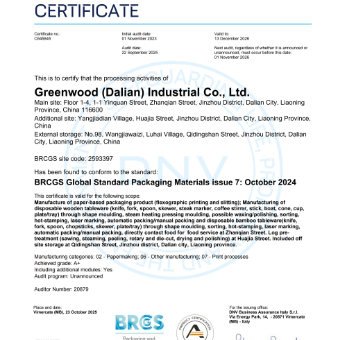 Certificación BRCGS