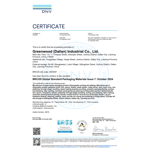 Certificación BRCGS