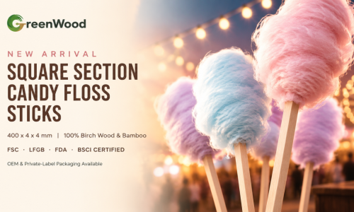 New Arrival:Square Section Candy Floss Sticks from Greenwood