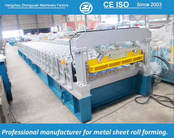 Европейский стандарт под заказ 1450 Coil Width Cladding Roll Forming Machine manuafaturer с системой качества ISO | ZHANGYUAN