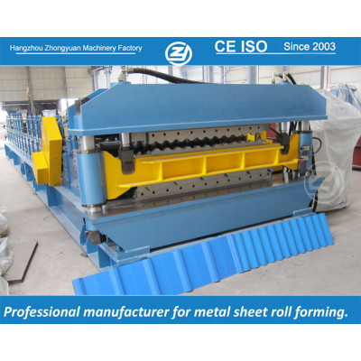 Double Layer roll forming machine for Long span and aluzinc corrugated sheet