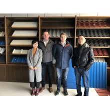 Visitor from Finland for automatic CZ purlin roll forming machine March 09,2018