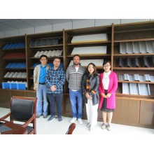 Customer visit from Argentina for automatic CZ Purlin Roll Forming Machine on April 12