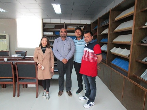 Customer visit from India for Door Frame Roll Forming Machine on April 16