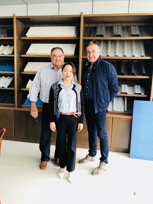 Clients visit from Australia for Roll Forming Machine on April 23,2018