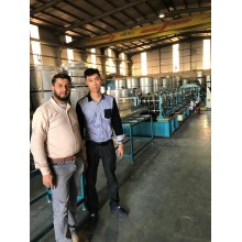 Successful installation of automatic Purlin roll forming machine in Qatar customer factory