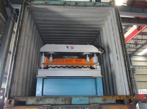 Delivery of R101 Roof Panel Roll Forming Machine to American