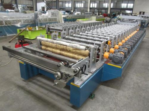 High speed customized aluminium Metropo roll forming machines factory with Gear Box Transmission | ZHONGYUAN