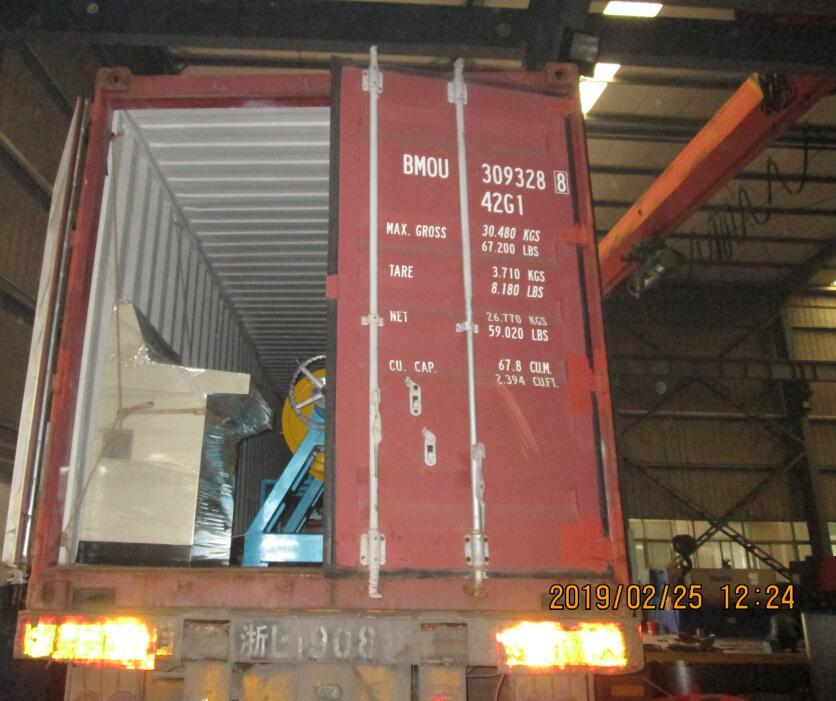 Delivery of automatic Z purlin roll forming machine to Dominica on Feb.25,2019