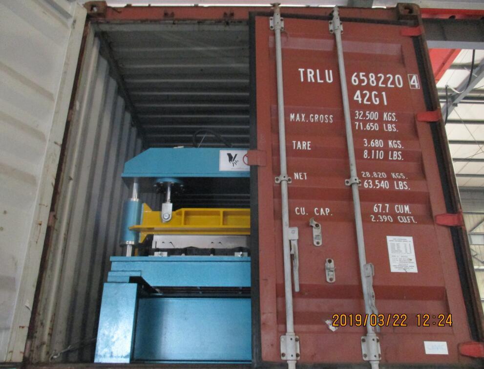 Delivery of RN100 roll forming machine on March 22,2019
