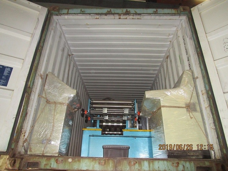 Delivery of automatic CZ purlin roll forming machine on June 26,2019