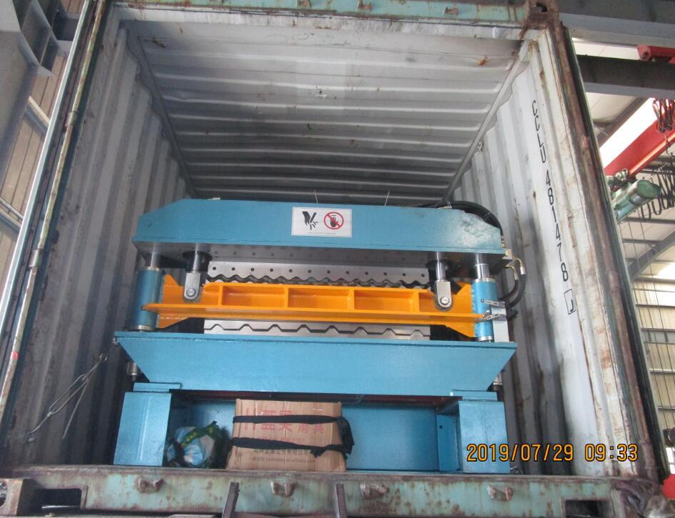 Delivery of  Zhongyuan Double layer roll forming machine 07.29