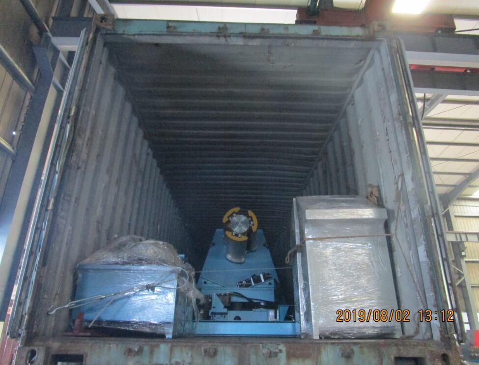 Delivery of Zhongyuan 15T hydraulic decoiler on August 02,2019