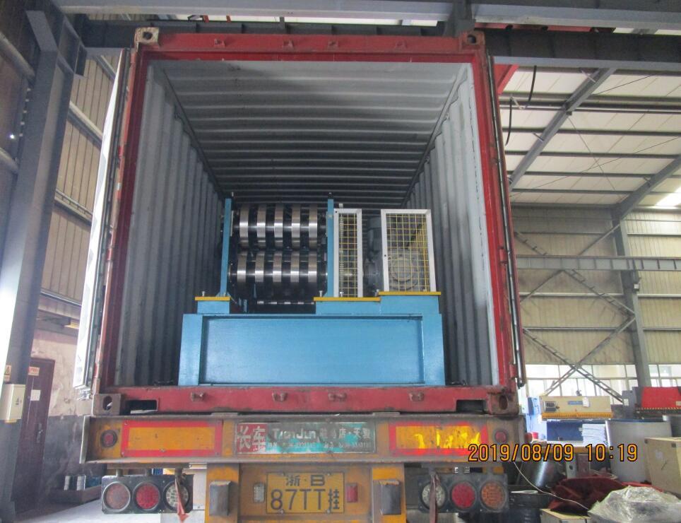 Delivery of Zhongyuan Automatic CZ purlin roll forming machine on August 09,2019