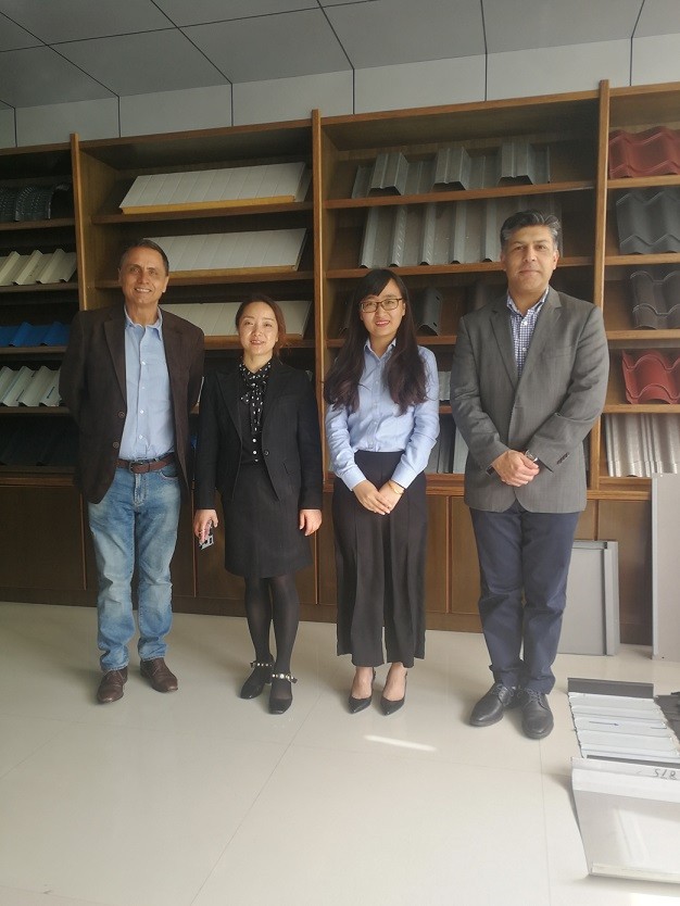 Customer Visited For Cable Tray Roll Forming Machine On October 22,2019