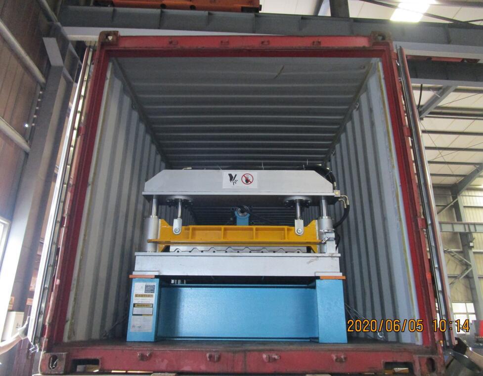 R101 panel roll forming machine delivered on June 05,2020