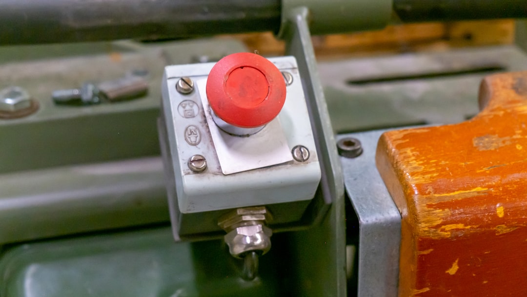 Control panel of a modern portable roll forming machine.