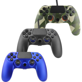 Controlador con cable PS4 para Playstation 4, gamepad con cable usb PS4 profesional para cable PlayStation 4 / PS4 Slim / PS4 Pro