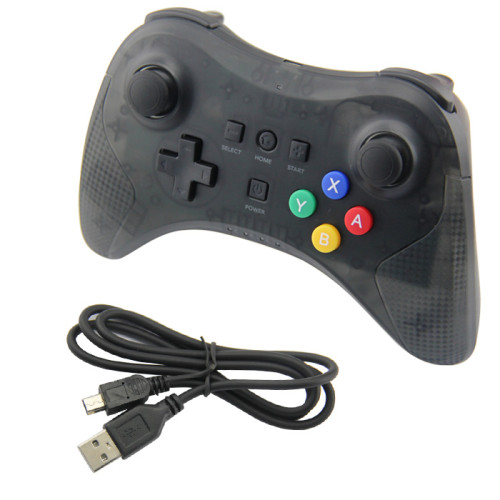 Controlador de juegos inalámbrico, Bigaint Black Classic Gamepad Joypad Remote para Nintendo Wii U Pro
