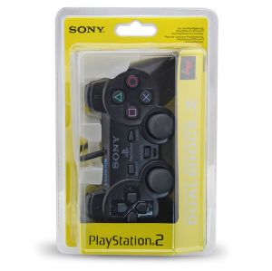 Juego con cable gamepad joystick para PS2 controlador playstation 2 Vibración videojuegos con blíster IC Copia de embalaje