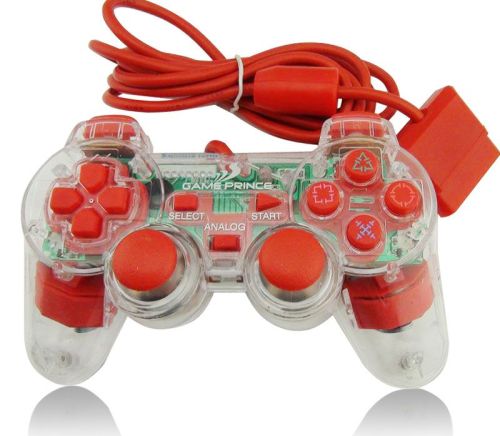 El controlador con cable PS2 para el adaptador de PlayStation 2 incluye para PC Win (7/10) Vibration Gamepad Joypad Six Colors