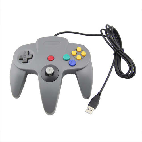 1,8 m kabelgebundener klassischer Controller N64 Retro-USB-Gamecontroller Gamepad-Joystick für Windows PC / MAC / Raspberry Pi / Sega Genesis / Higan 5 Farben