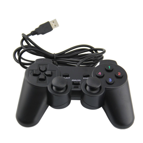 Controlador de juegos, Joypad con cable USB con Joystick Gamepad de doble descarga para PC/computadora/portátil