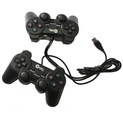 USB GamePad Joypad Double Dual Shock Gaming Controller للكمبيوتر الشخصي والكمبيوتر المحمول Windows [لعبة فيديو]