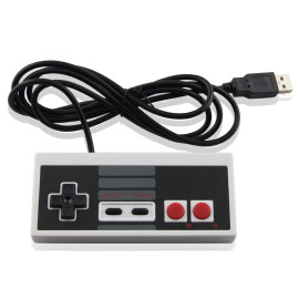 وحدة تحكم USB لـ Classic NES ، وحدة تحكم ألعاب USB Famicom Joypad Gamepad لأجهزة الكمبيوتر المحمول Windows PC | MAC | Raspberry Pi