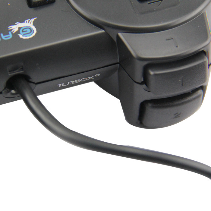 Controlador de juegos, Gamepad con cable USB Unionlike, Joypad con botones en los hombros, para Microsoft Xbox 360/Xbox 360 Slim|PC Windows 7, negro