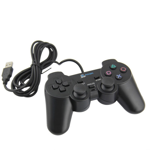 Controlador de juegos, Gamepad con cable USB Unionlike, Joypad con botones en los hombros, para Microsoft Xbox 360/Xbox 360 Slim|PC Windows 7, negro